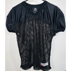 Youth XL Schutt Black Mesh Practice Football Jersey Polyester Athletic Wear